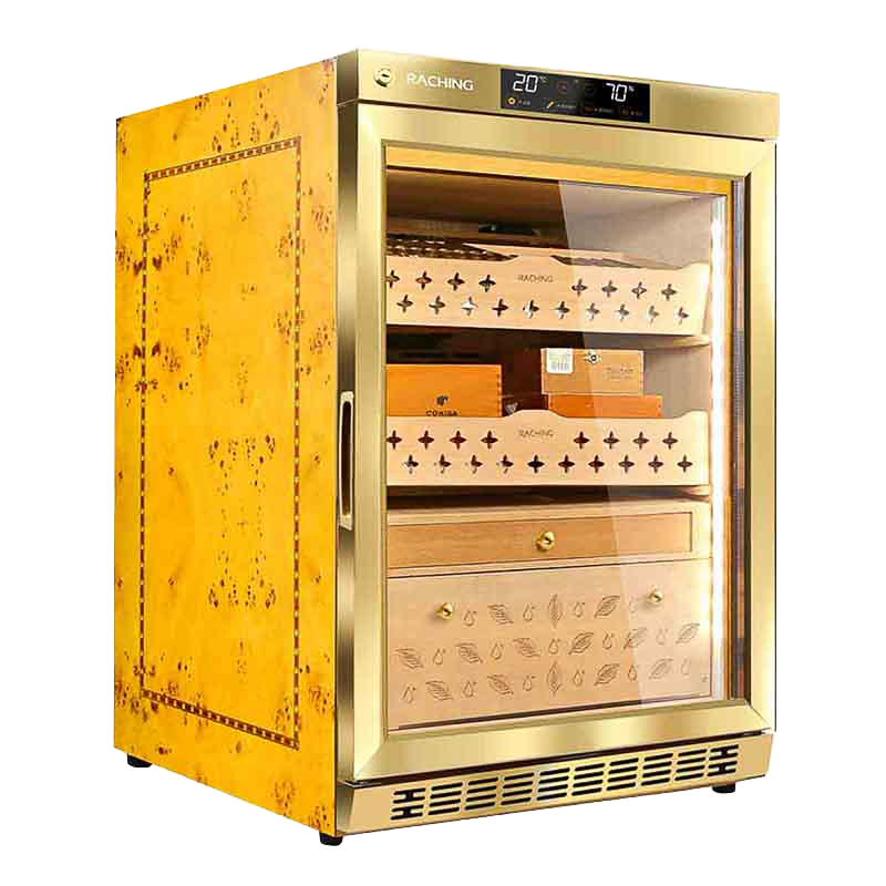 raching-MON800A-humidor-oro Raching MON800A armario humidor eléctrico oro