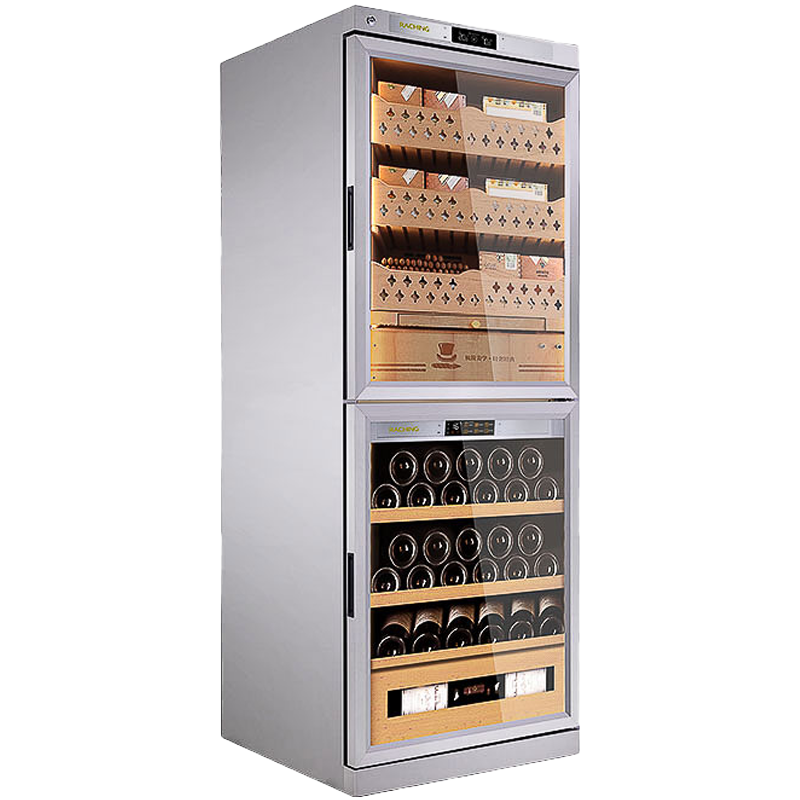Raching fj-w36b combinación de humidor y enfriador de puros y vino